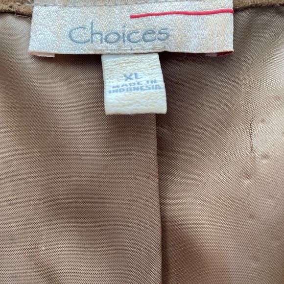 Choices Bronze Lightweight Open Jacket with lining & Ruffled lapel Size XL - Picture 4 of 7